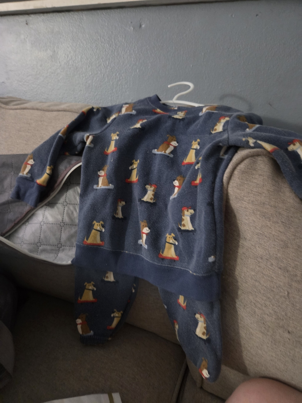 Garanimals Navy Blue Dog Print Pajama Set